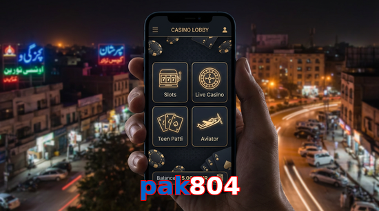 Main screen of Pak804 app page for PK players